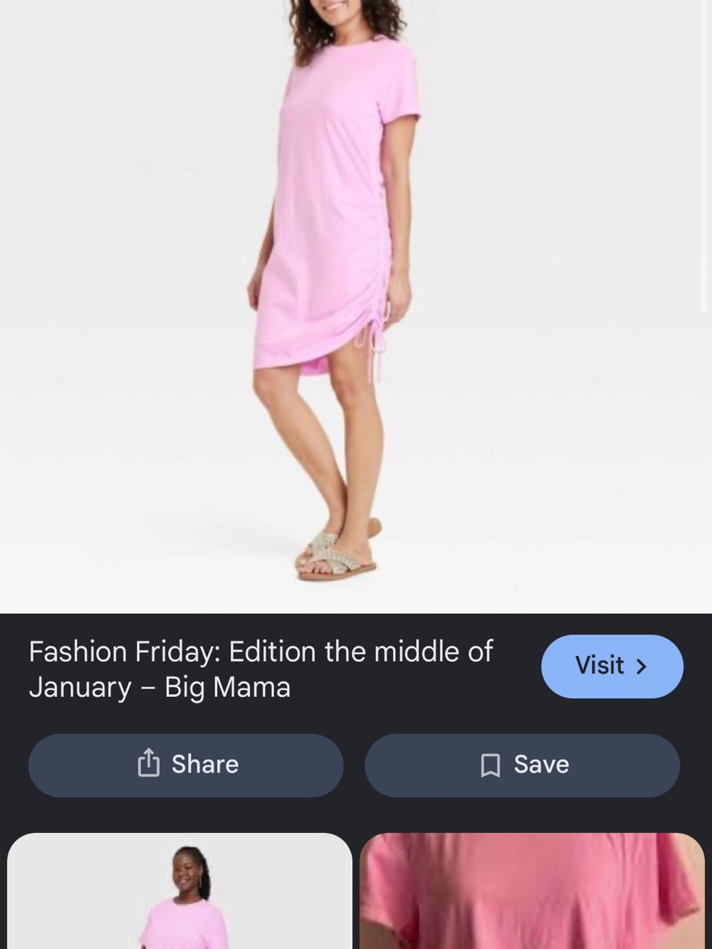 Universal Thread Pink Short-Sleeve Asymmetrical Side-Tie Dress